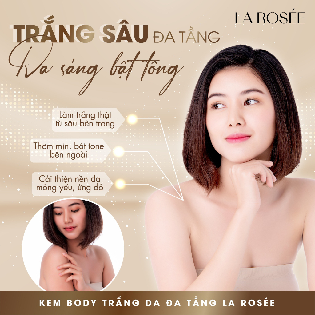 Kem Dưỡng Trắng Da Body 250G La Rosée