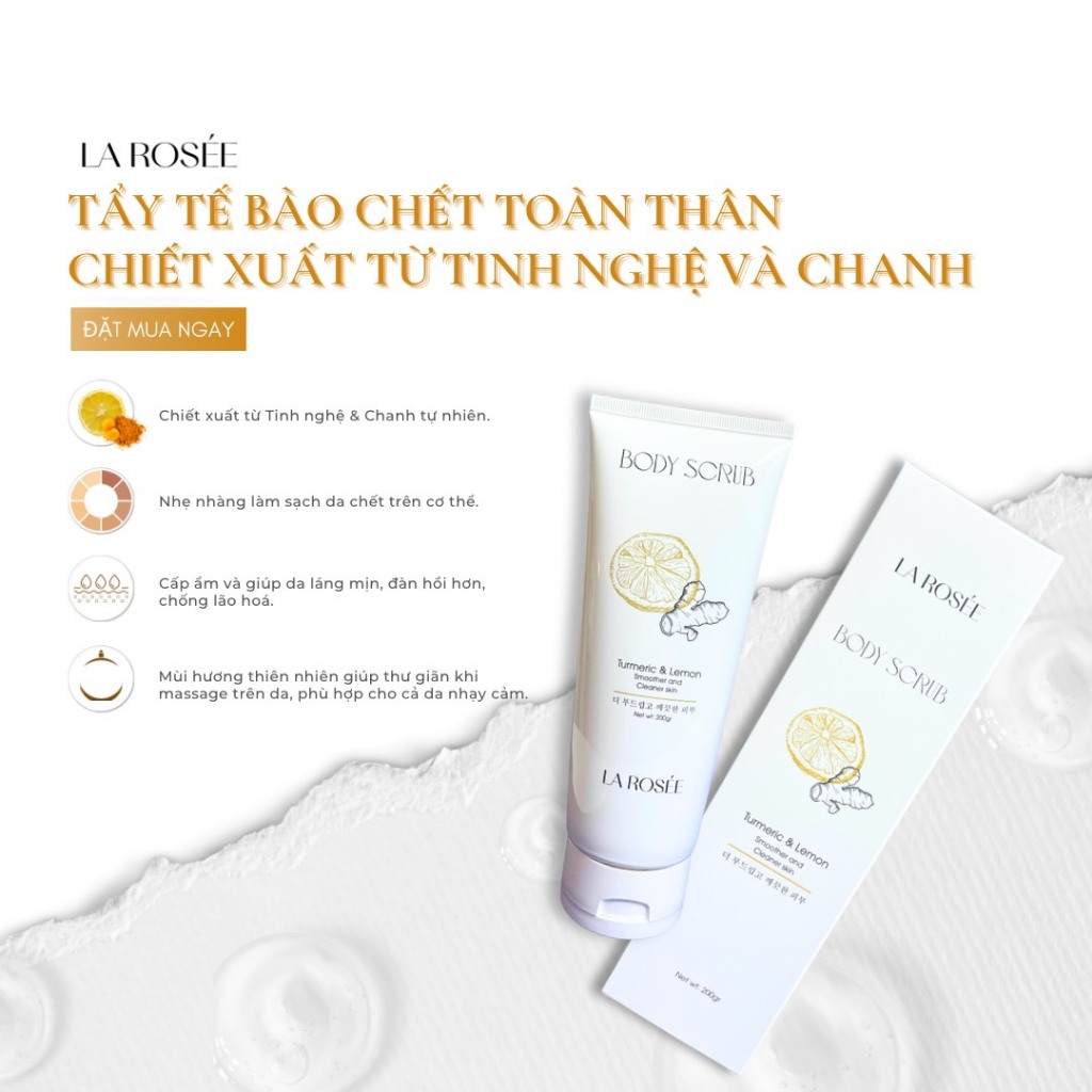 Tẩy Tế Bào Chết Toàn Thân Chiết Xuất Từ Tinh Nghệ &Amp; Chanh La Rosée